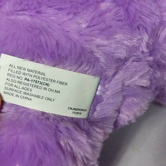 Hug and Luv Easter Bunny Purple Plush 13 Inch - Picture 6 of 6
